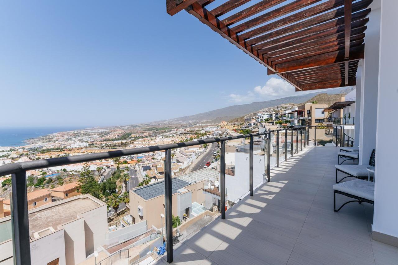 Sunset White Villa - Ocean View, Jakuzzi, Heated Pool, Air-Conditioning, Grill Playa de las Américas Eksteriør billede