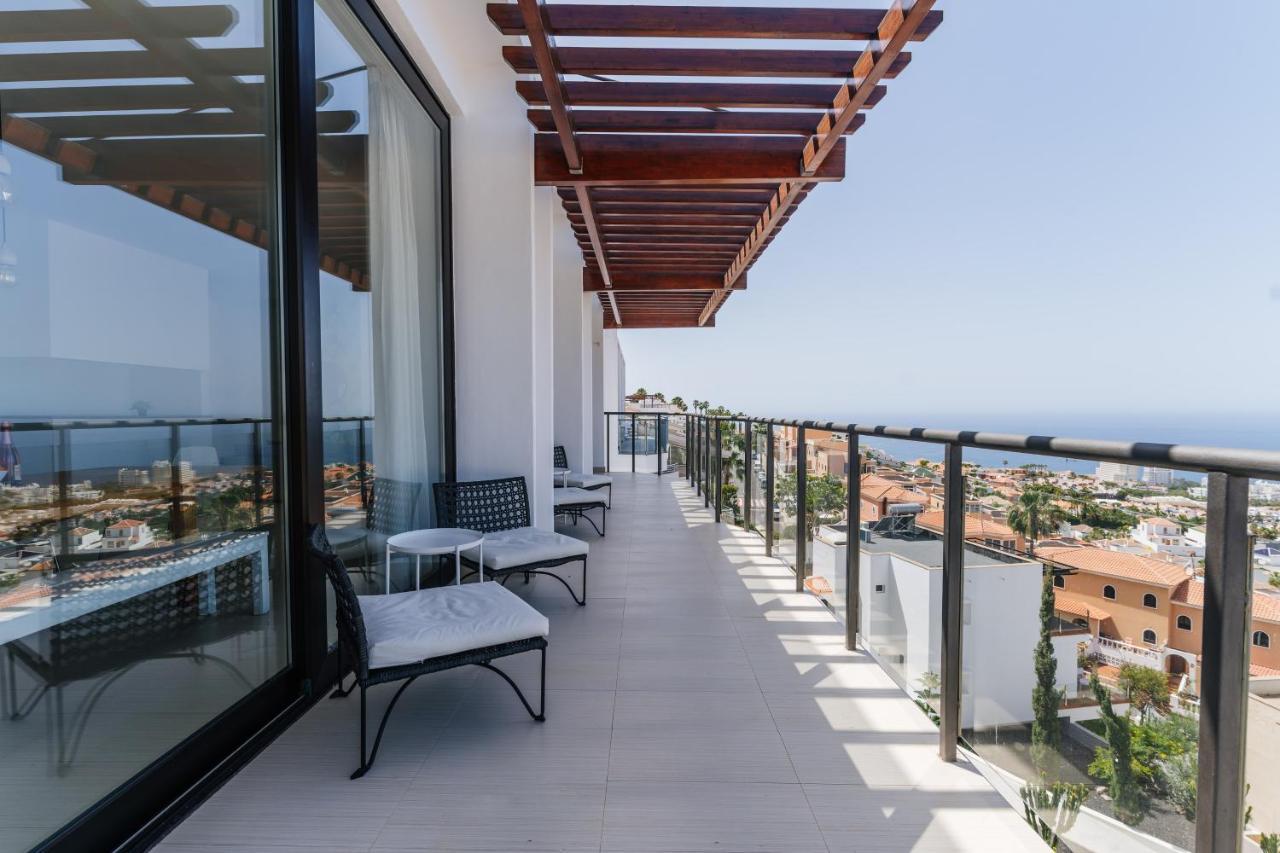 Sunset White Villa - Ocean View, Jakuzzi, Heated Pool, Air-Conditioning, Grill Playa de las Américas Eksteriør billede