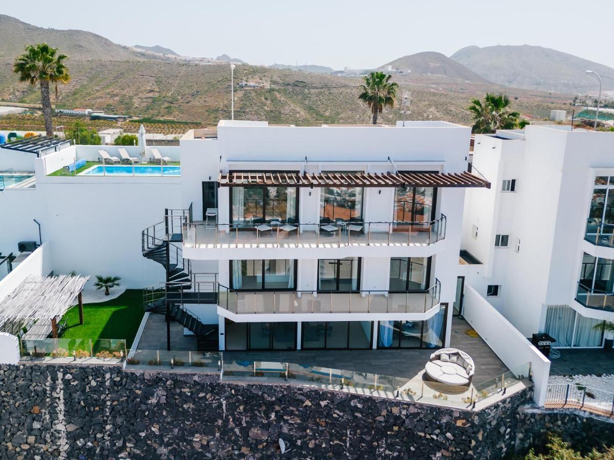 Sunset White Villa - Ocean View, Jakuzzi, Heated Pool, Air-Conditioning, Grill Playa de las Américas Eksteriør billede