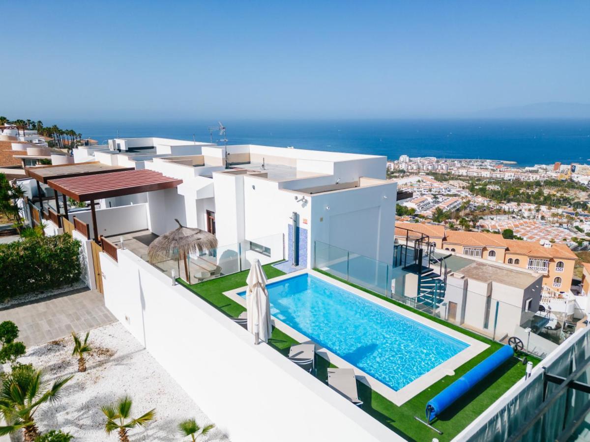 Sunset White Villa - Ocean View, Jakuzzi, Heated Pool, Air-Conditioning, Grill Playa de las Américas Eksteriør billede