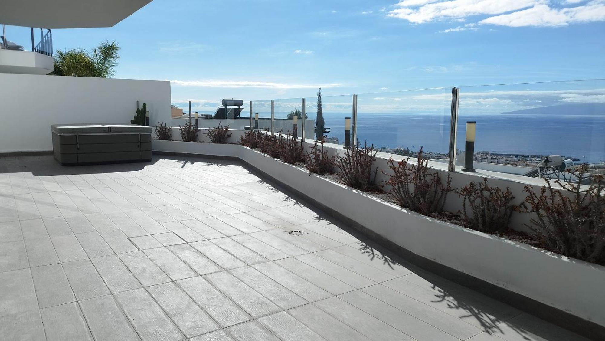 Sunset White Villa - Ocean View, Jakuzzi, Heated Pool, Air-Conditioning, Grill Playa de las Américas Eksteriør billede
